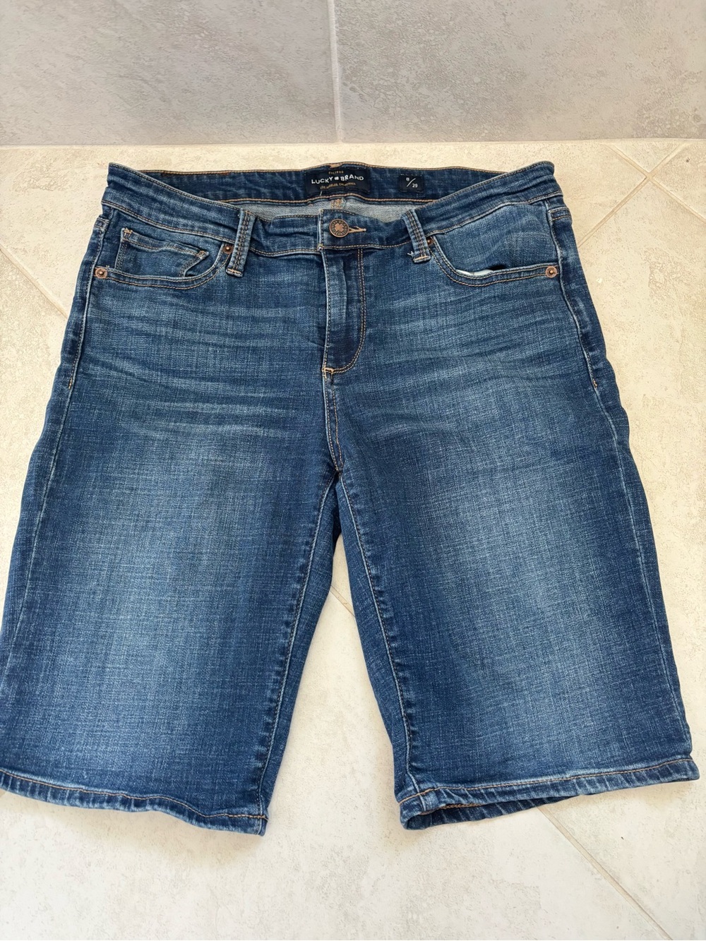 Lucky Brand Blue Denim Bermuda Shorts